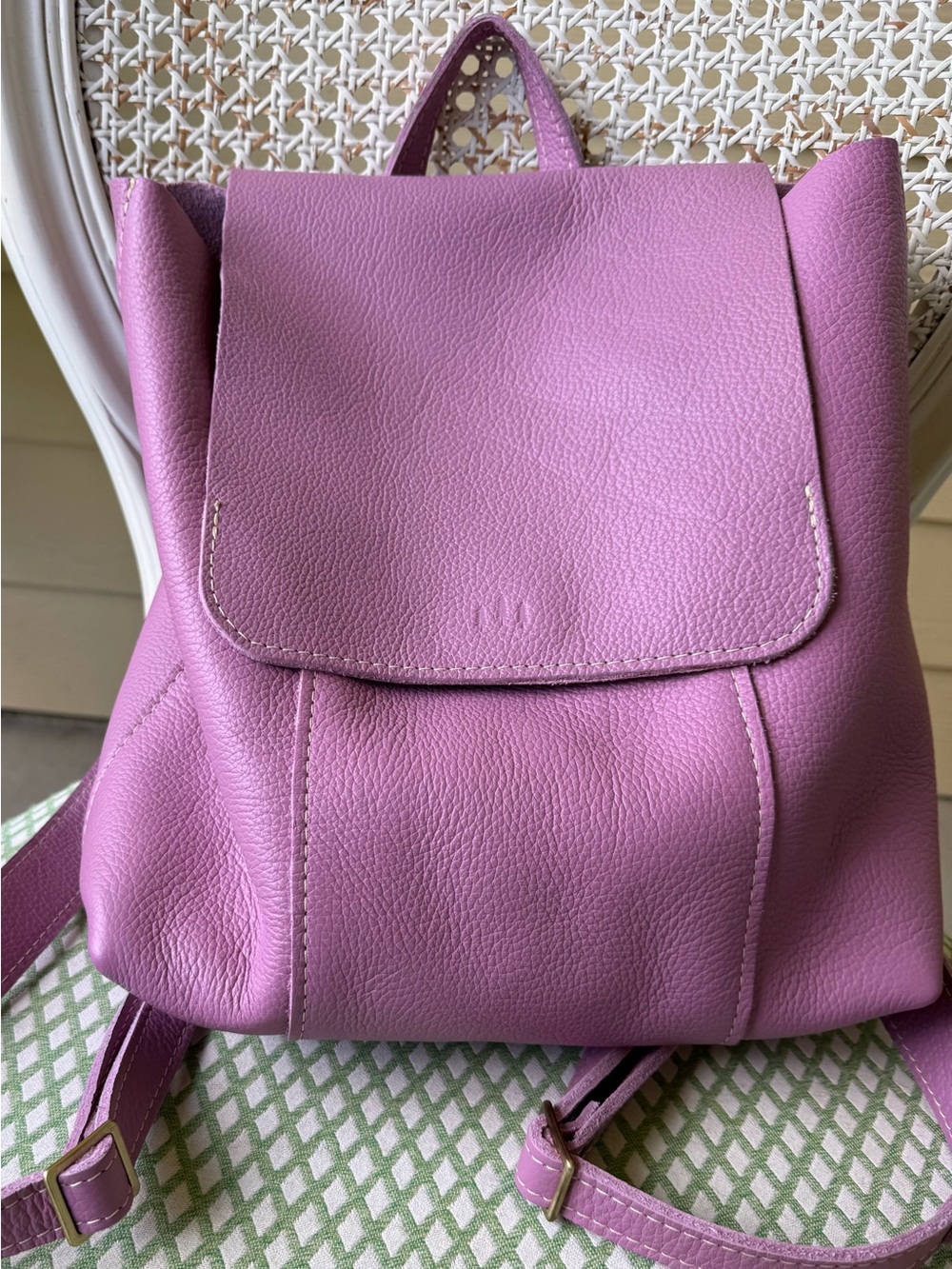 Portland leather Boston Backpack in Callalily sold out on line!